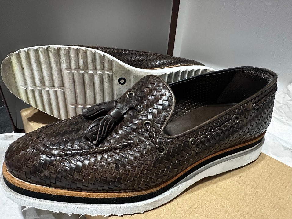 Kahverengi ÇOK ŞIK Deri Erkek Klasik Örgülü Püsküllü Ayakkabı 40 - Görsel 4