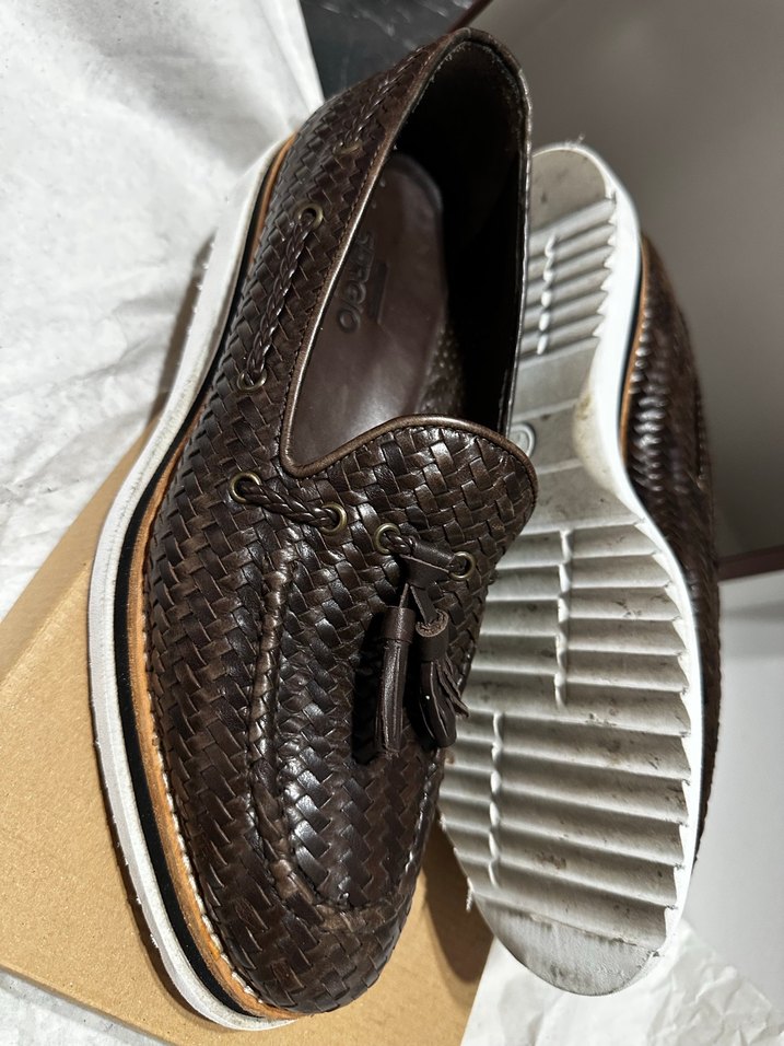 Kahverengi ÇOK ŞIK Deri Erkek Klasik Örgülü Püsküllü Ayakkabı 40 - Görsel 3