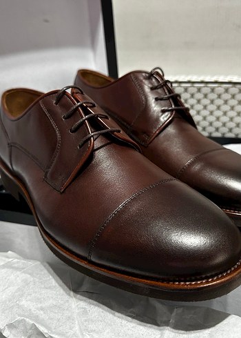 Klasik Erkek Kahverengi 41 Numara Deri Ayakkabı - Görsel 5