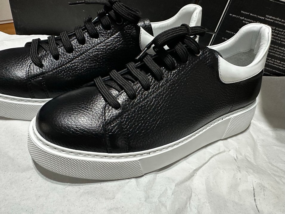 Siyah Gri Bağcıklı Erkek Spor Ayakkabı - Görsel 3