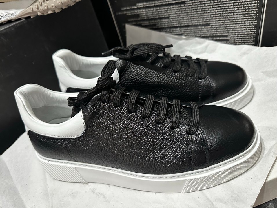 Siyah Gri Bağcıklı Erkek Spor Ayakkabı - Görsel 2