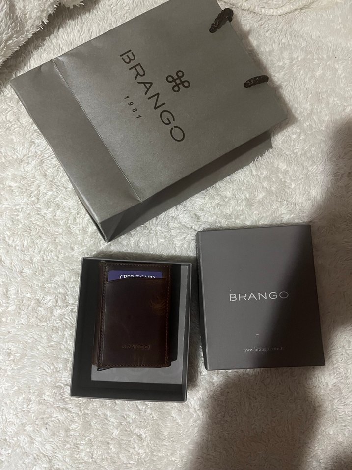 Koyu Kahverengi Brango Erkek Cüzdanı orjinal deri - Görsel 2