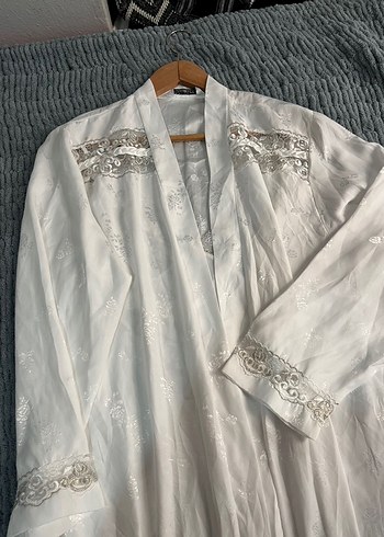 Nakışlı Uzun Bohem Kadın Sabahlık 2 li - Görsel 2