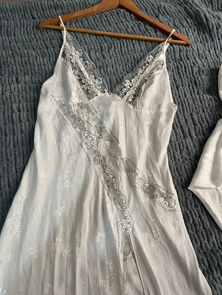 Nakışlı Uzun Bohem Kadın Sabahlık 2 li - Görsel 3