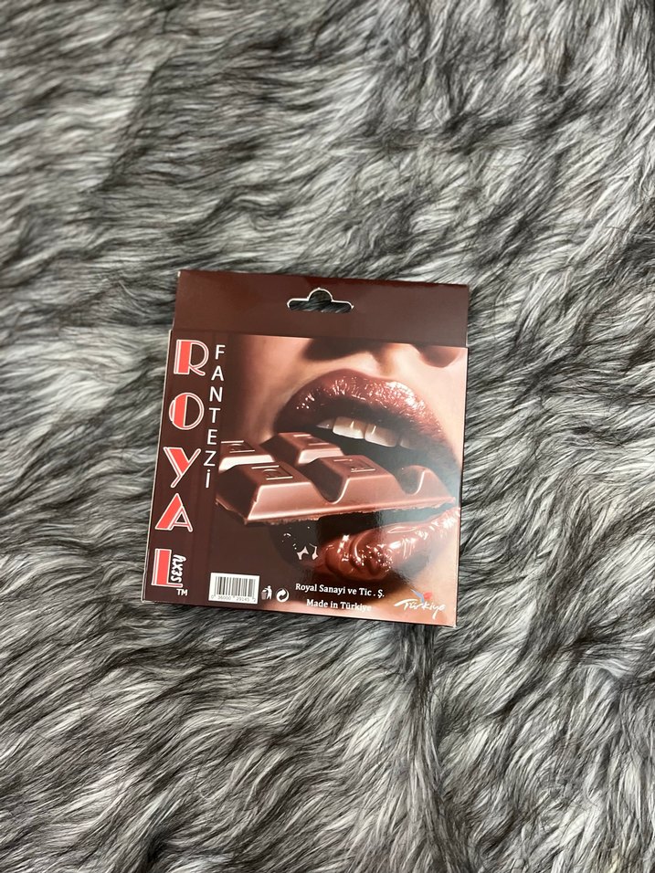 Royal Çikolata Aromalı Kahverengi  yenilebilir iç çamaşır takımı - Görsel 2