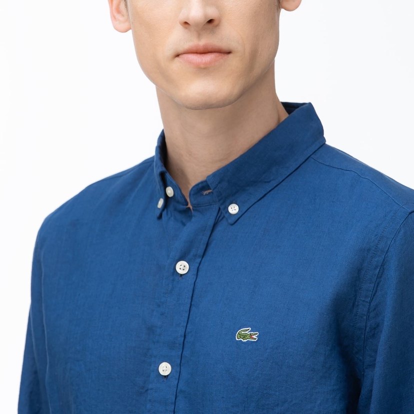 Lacoste Erkek Mavi Regular Fit   Gömlek - Görsel 2