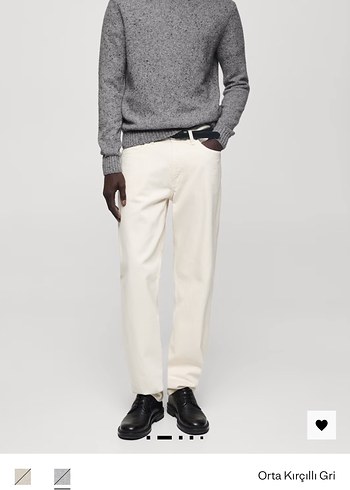 Mango itailan yün unisex kazak - Görsel 3