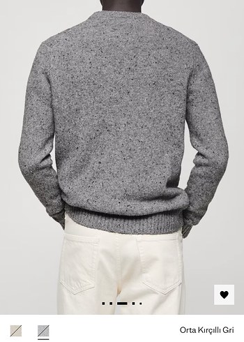 Mango itailan yün unisex kazak - Görsel 2