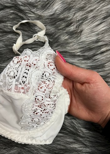 Nakışlı Beyaz Bohem Parisli Sütyen - Görsel 2