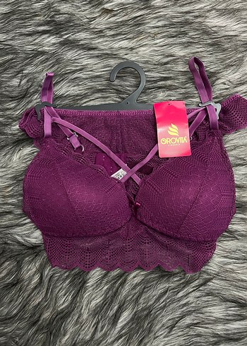 Mor Dantelli Sütyen - Görsel 5