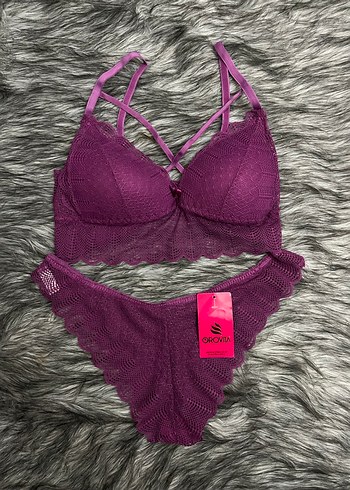 Mor Dantelli Sütyen - Görsel 2