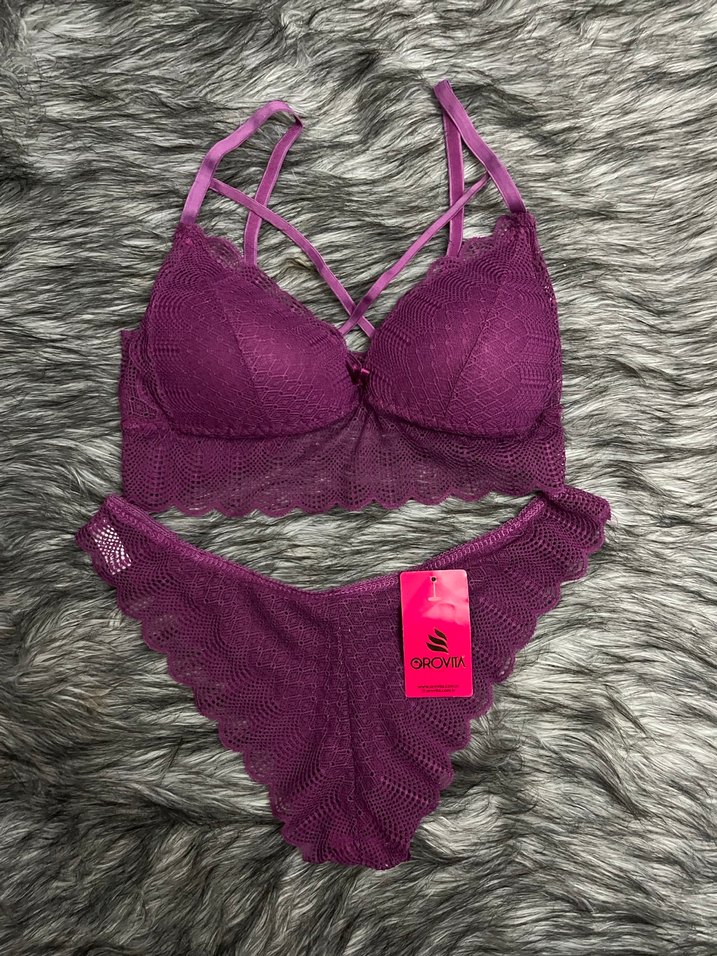 Mor Dantelli Sütyen - Görsel 2