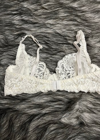 Beyaz Minimalist Midi Sütyen - Görsel 5