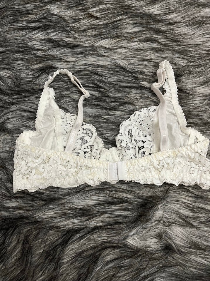 Beyaz Minimalist Midi Sütyen - Görsel 5