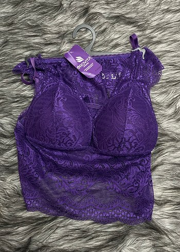 Mor Dantel Mini Bohem Sütyen Takımı - Görsel 6