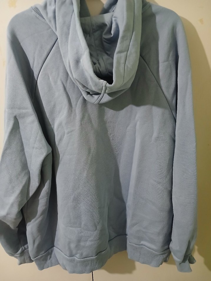 Gri Kadın Kapüşonlu Sweatshirt - Görsel 2