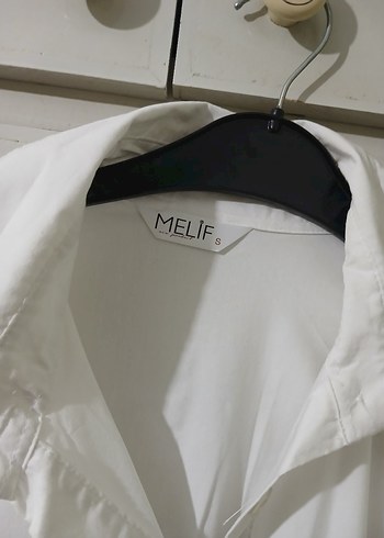 Gothik İşlemeli yelekli tunik Beyaz Gömlek - Görsel 3