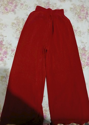 Kırmızı Uzun Kollu Parmak Detayli Triko TAKİM - Görsel 4