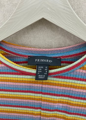 Pastel Renkli Kısa Kollu crop Tişört - Görsel 3