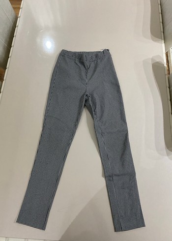 Gri Midi Pilili Kadın Kumaş Pantolon - Görsel 2