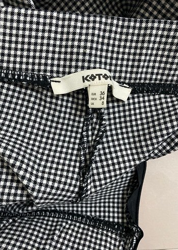 Gri Midi Pilili Kadın Kumaş Pantolon - Görsel 5