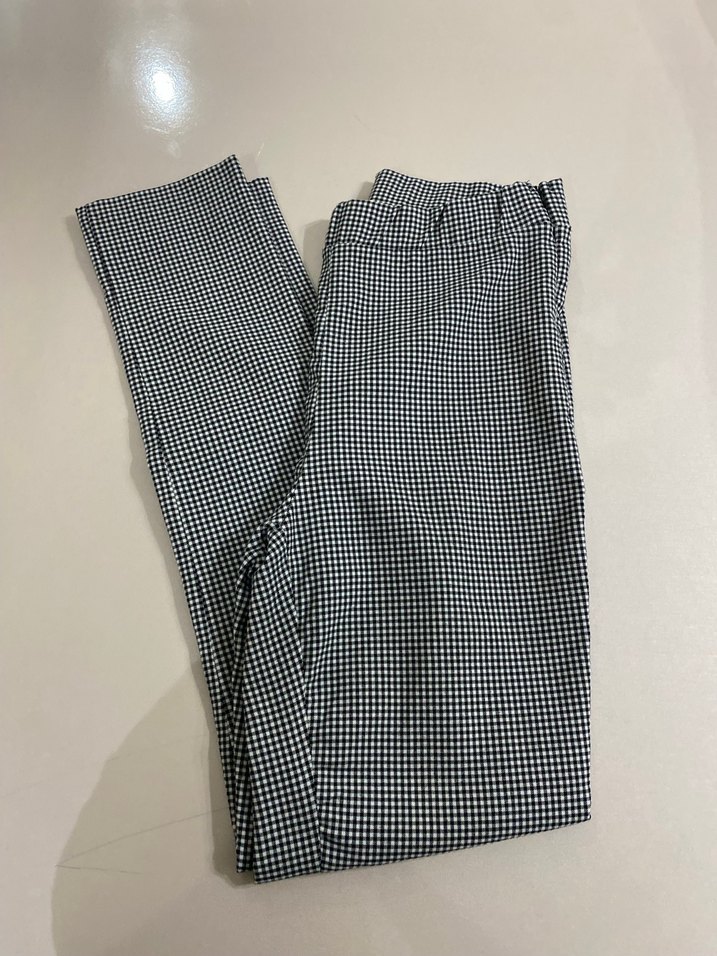 Gri Midi Pilili Kadın Kumaş Pantolon - Görsel 3