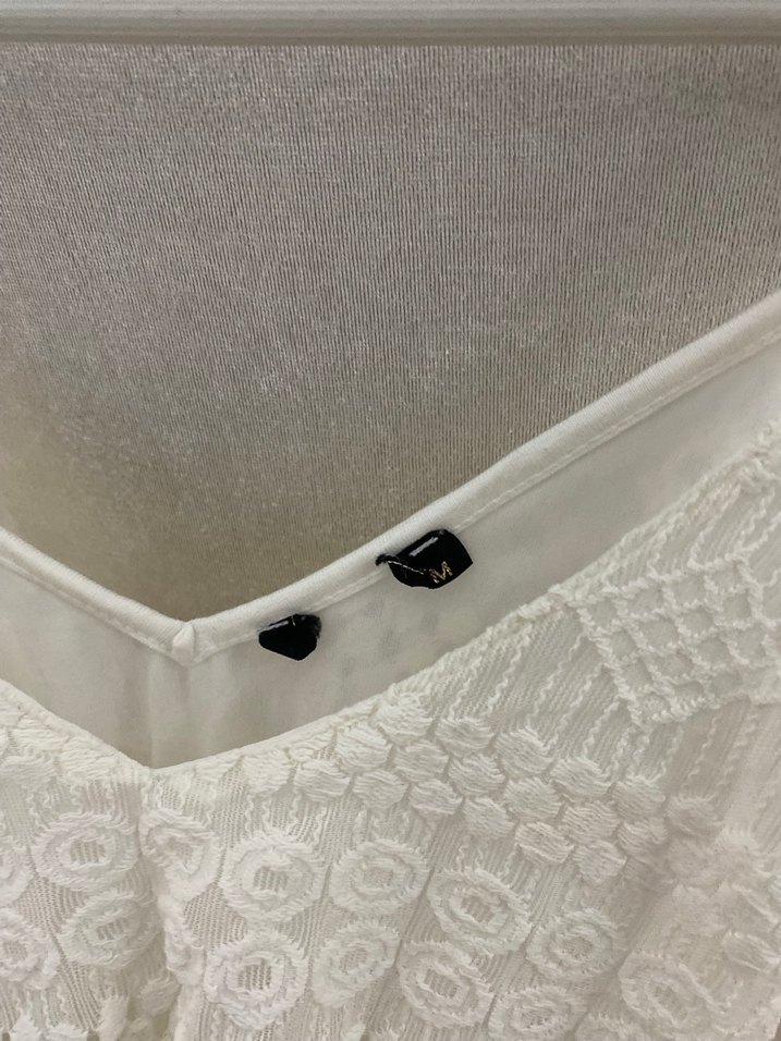 Dantel Detaylı Beyaz Bohem Mini Askılı Üst - Görsel 3