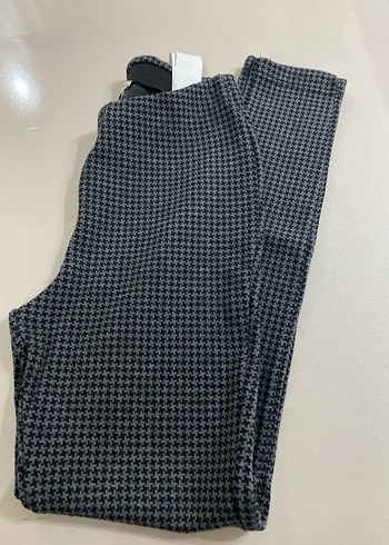 Gri Kadın Elastik Kumaş Pantolon tayt - Görsel 2