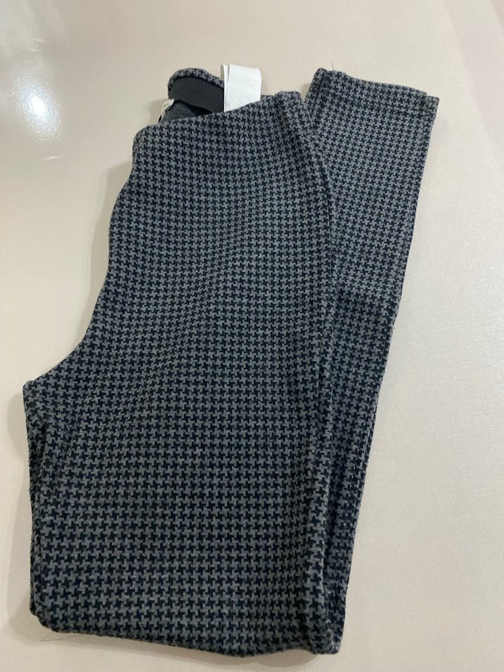 Gri Kadın Elastik Kumaş Pantolon tayt - Görsel 2