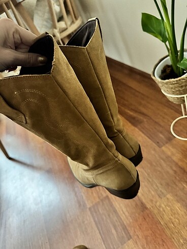 39 Beden camel Renk Pull&bear kovboy çizme