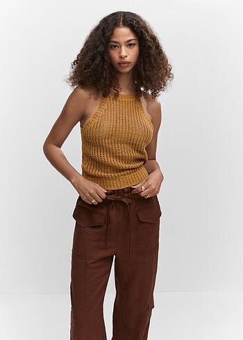 Halter yaka triko