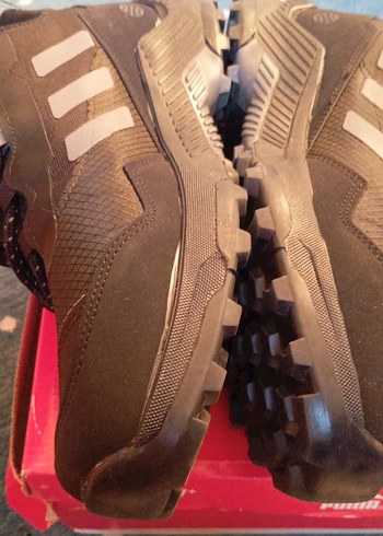 Siyah Gri Erkek Spor Ayakkabı Bağcıkları - Görsel 2