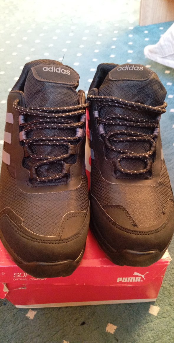 Siyah Gri Erkek Spor Ayakkabı Bağcıkları - Görsel 4