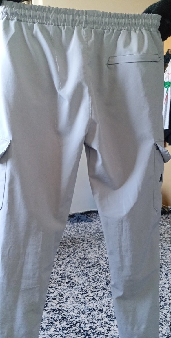 Erkek Gri Beyaz Fermuarlı V Yakalı Pijama - Görsel 5