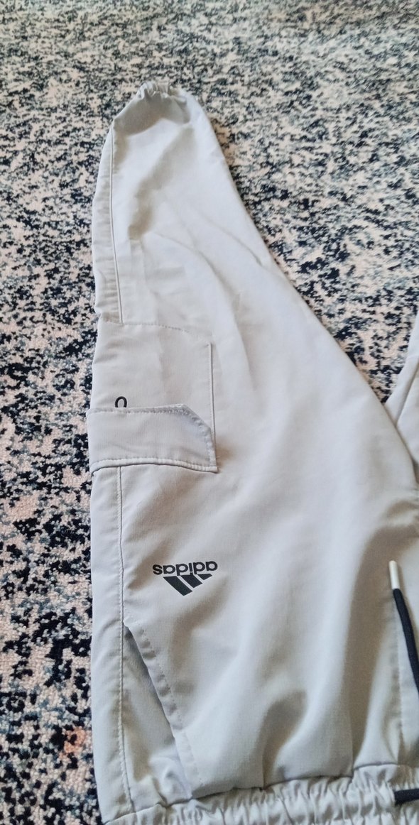 Erkek Gri Beyaz Fermuarlı V Yakalı Pijama - Görsel 2