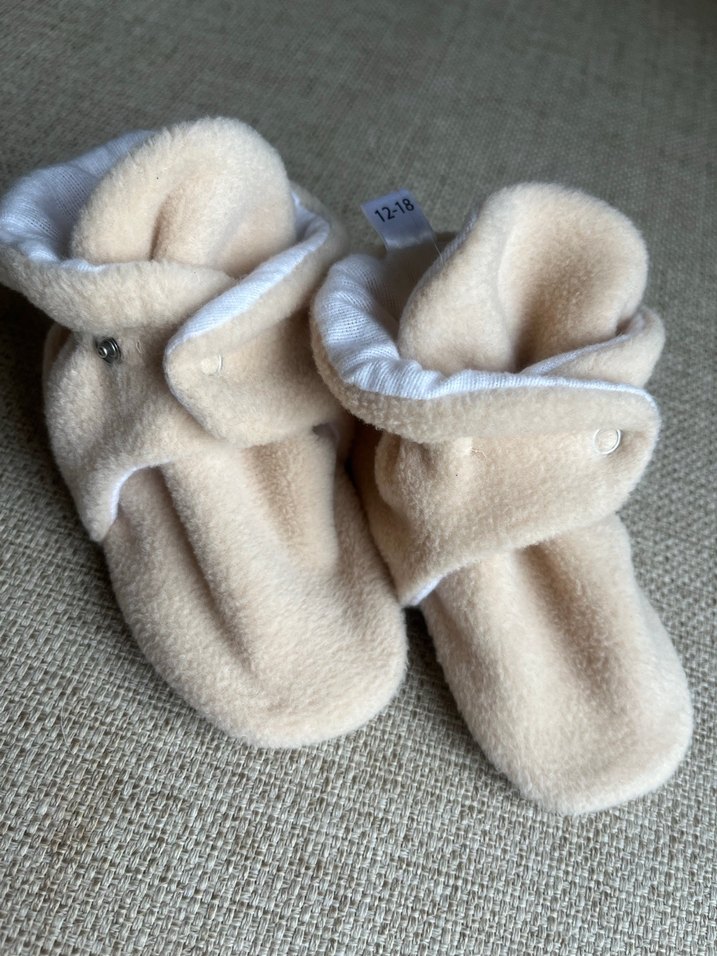 Pudra Çocuk Polarlı Sıcak Panduf - Görsel 2