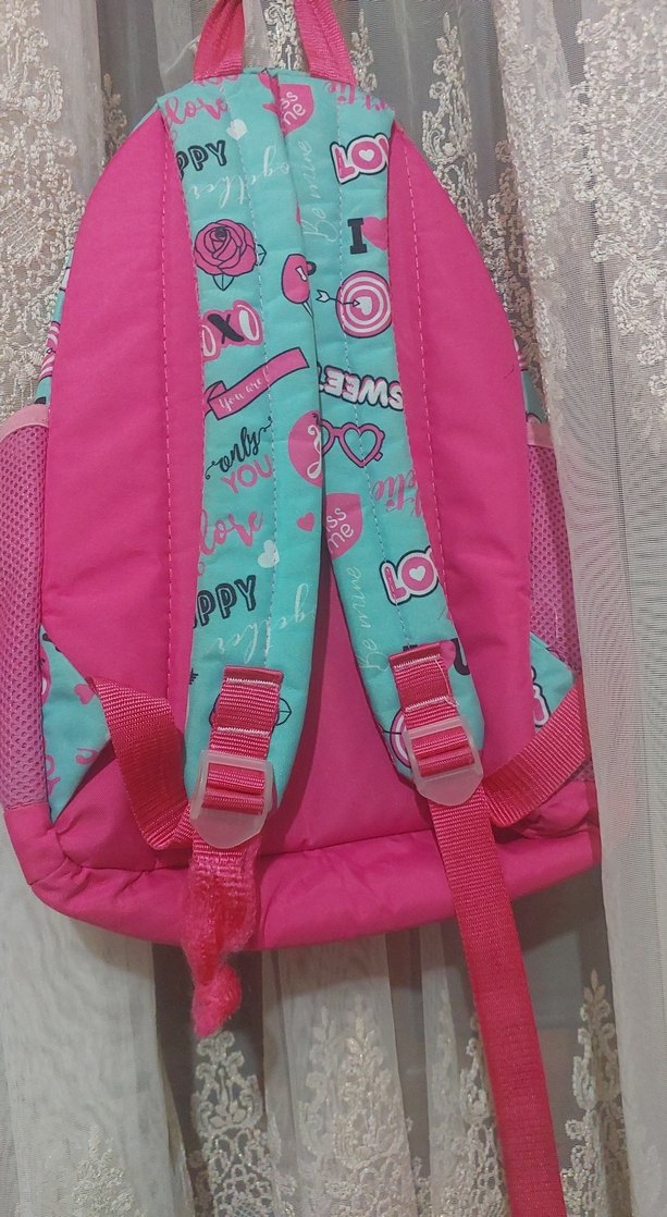 Pastel Pembe Çocuk Okul Çantası - Görsel 2