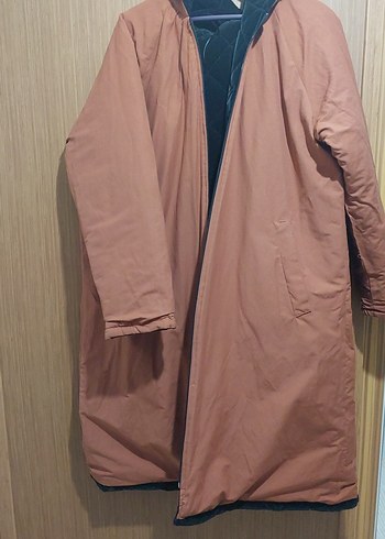 Kadın Siyah Uzun Kuşaklı Ceket - Görsel 3