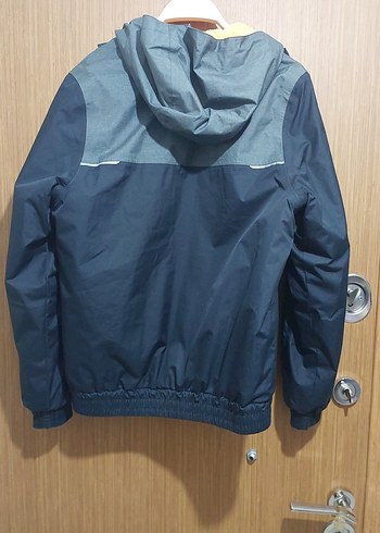 Gri Erkek Midi Boy Rüzgarlık Mont - Görsel 4