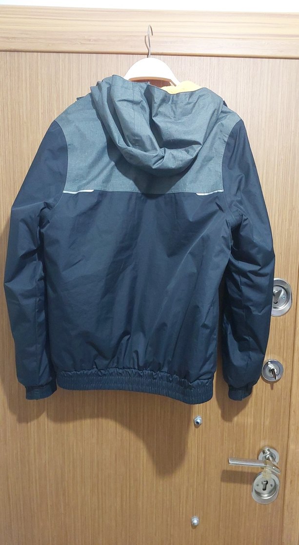 Gri Erkek Midi Boy Rüzgarlık Mont - Görsel 4