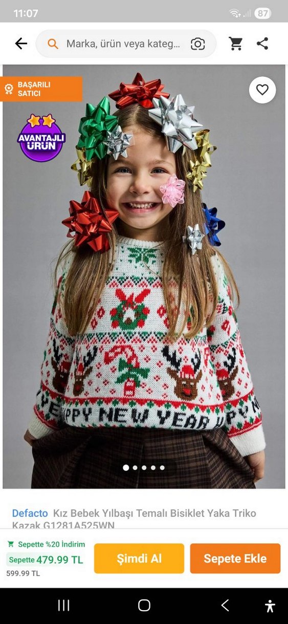 Kız Çocuk Beyaz Kürklü Yelek - Görsel 4