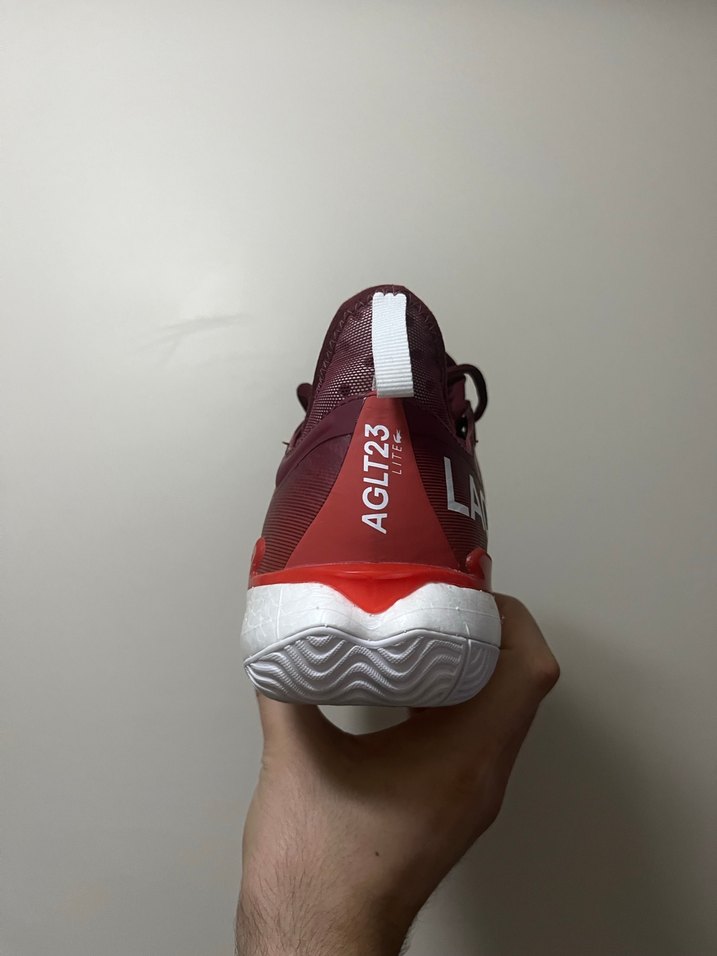 Bordo Lacoste Bağcıklı Erkek Spor Ayakkabı - Görsel 2