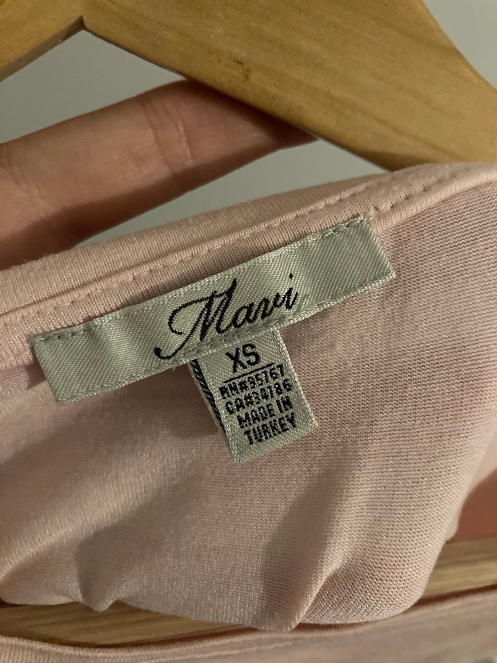 Pembe Oversize Basic Kadın Tişört - Görsel 2