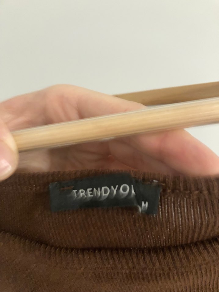 Kadın Kahverengi Süet Yüksek Yakalı Atlet - Görsel 2