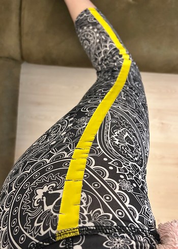 Siyah Mandala Desenli Midi Tayt - Görsel 6