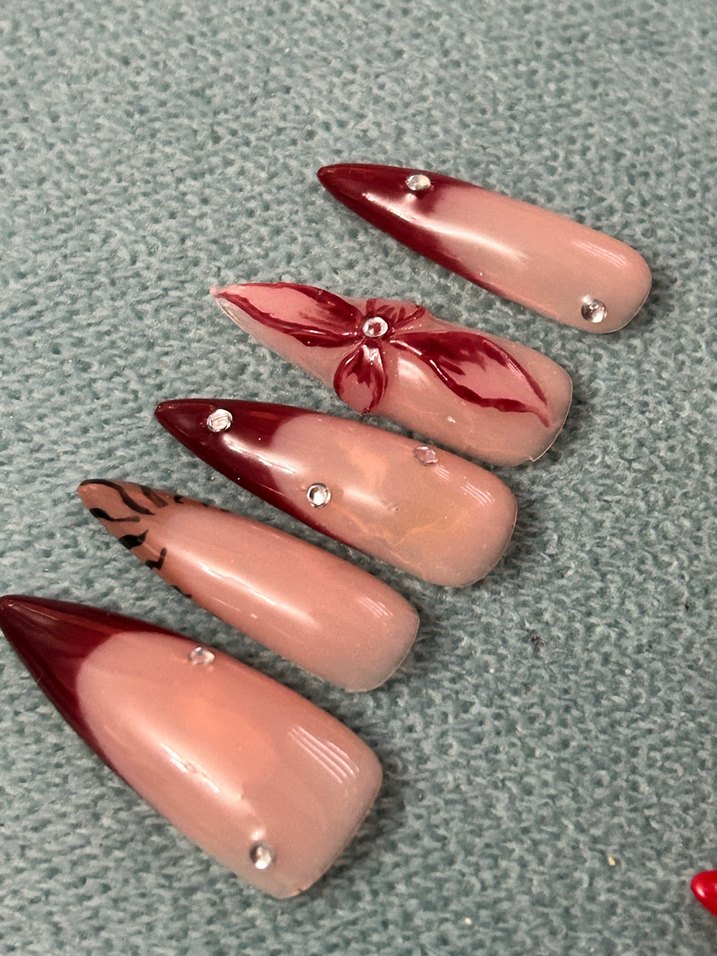 Turkuaz Tırnak folyosu ve taş Süsleme Seti - Görsel 5