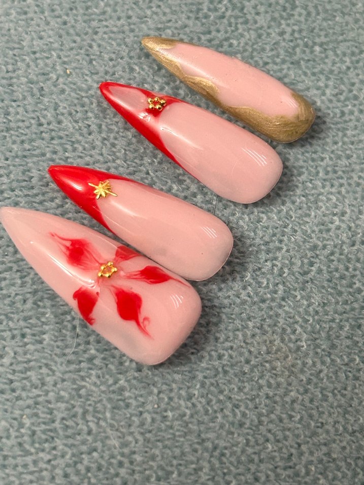 Altın ve Gri Tırnak Süsleme Seti - Görsel 4