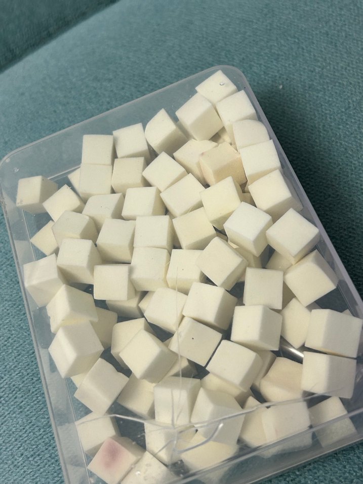 Beyaz Tırnak Dekorasyon Süngerleri ve Metal Uygulama Aparatı - Görsel 2