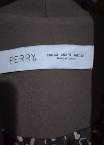 Kadın Kahverengi Düğmeli Blazer Ceket - Görsel 2