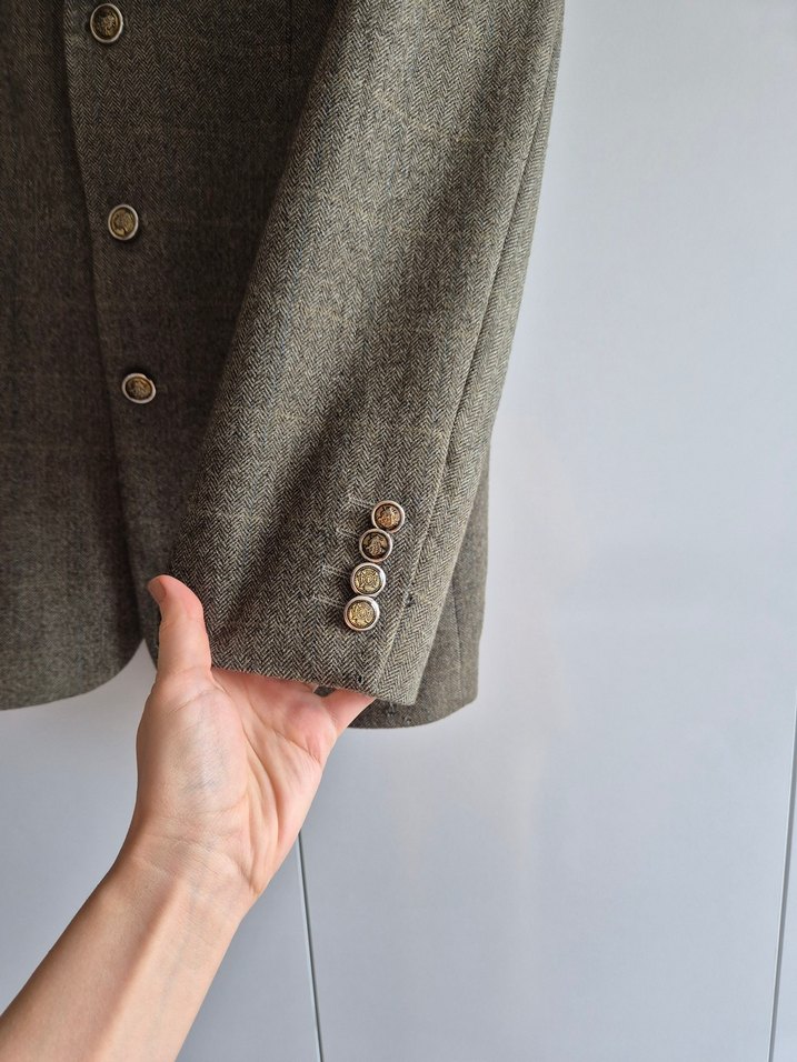 Klasik Düğmeli Yün Ceket - Görsel 2